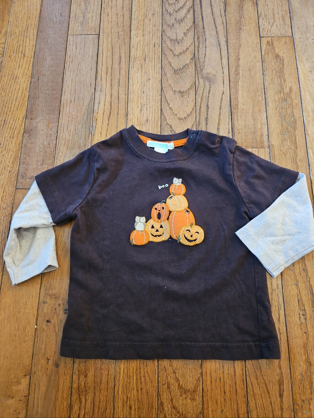 Janie and Jack boys sz 12-18 months Halloween long sleeve shirt 2012